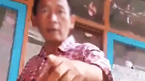 Oknum wartawan yang ngamuk di Sukabumi. (Sumber : Istimewa.)