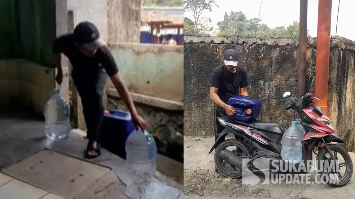 Sumur Mengering, Warga Cicurug Rela Bolak-balik 5 Kali Sehari Demi Mendapatkan Air Bersih