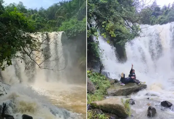 Curug Munding, salah satu wisata air terjun yang ada di Cianjur yang bisa dijadikan tujuan saat mengisi momen liburan. (Sumber : Gmaps/Desi Rahmaldini)