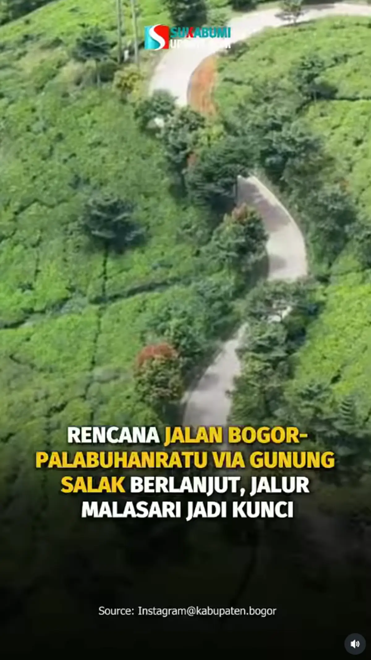 Rencana Jalan Bogor-Palabuhanratu via Gunung Salak Berlanjut, Jalur Malasari Jadi Kunci