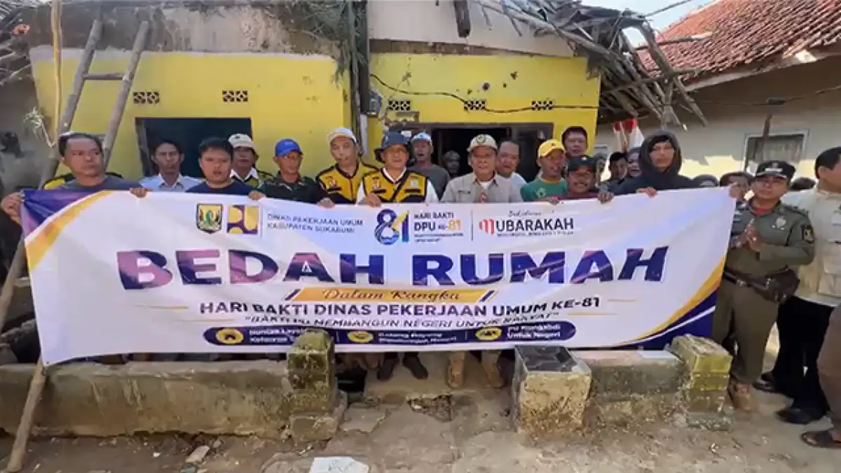 UPTD PU Jampangkulon Berikan Bansos Bedah Rumah, Warga Surade Dapat Hunian Lebih Layak