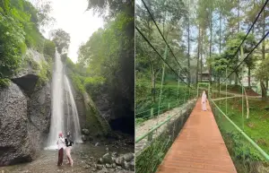 Curug Nangka, salah satu air terjun di kawasan Taman Nasional Gunung Salak, Bogor. (Sumber : Gmaps)