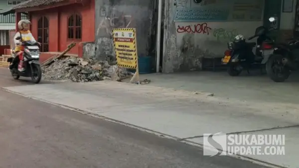 Dinas PU apresiasi perbaikan jalan caringin cidahu sukabumi oleh Aqua (Sumber: dok warga)