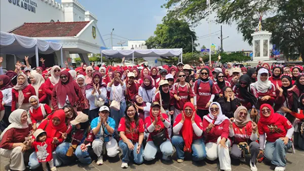 BTPN Syariah mempertemukan nasabah inspiratif binaan dari wilayah Sukabumi dan Cianjur dalam kegiatan pemberdayaan dan pengembangan usaha di Gedung Juang 45 Kota Sukabumi, Jumat (4/9/2026). (Sumber : Istimewa.)