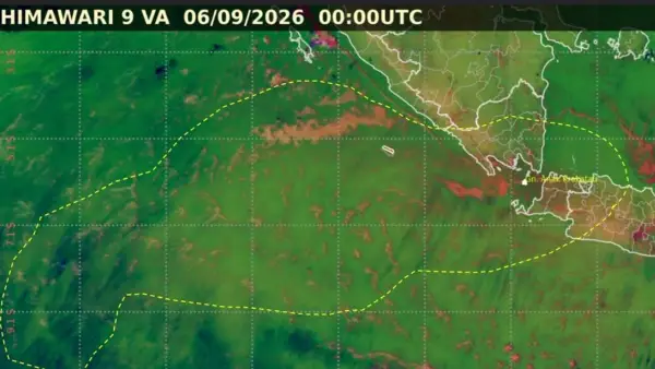 Tangkapan satelit Himawari 9A pada 6 September 2026 pukul 07.00 WIB yang dirilis BMKG. (Sumber: Istimewa)