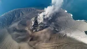 Kondisi gunung Anak Krakatau pada Minggu (6/9/2026). (Sumber Foto: PVMBG)