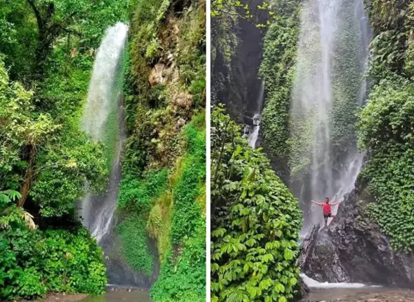 Curug Cikundul Cianjur adalah salah satu dari tiga air terjun yang ada di kawasan wisata Curug Cibeureum Cibodas (Sumber : Instagram/isusandi)