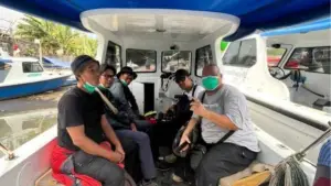 Lima jurnalis yang hilang kontak di sekitar Gunung Anak Krakatau. (Sumber Foto: Istimewa)