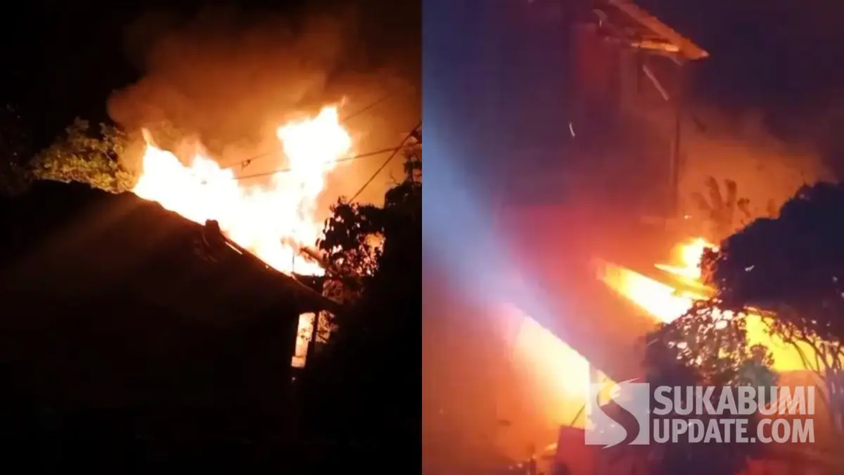 7 Rumah di Simpenan Sukabumi Ludes Terbakar Diduga akibat Rembetan Karhutla