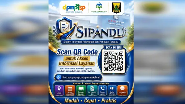 Layanan Sipandu DPMPTSP hadir di Sukabumi Expo 2026 (Sumber: dok DPMPTSP)