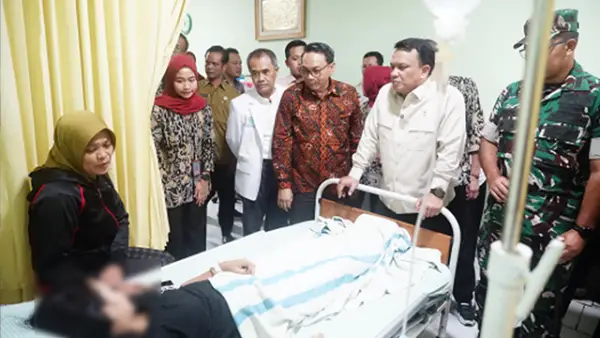 Pelajar yang diduga keracunan MBG di Pati. (Sumber : Pemkab Pati).