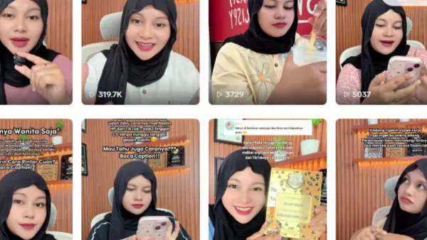 Riska Mulya asal Sukabumi yang sukses menemuki dunia kreator TikTok (Sumber: akun tiktok)