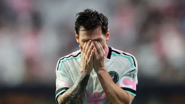 Kekecewaan Lionel Messi setelah gagal membawa Inter Miami menang atas Nashville (Sumber: web/en.as.com)