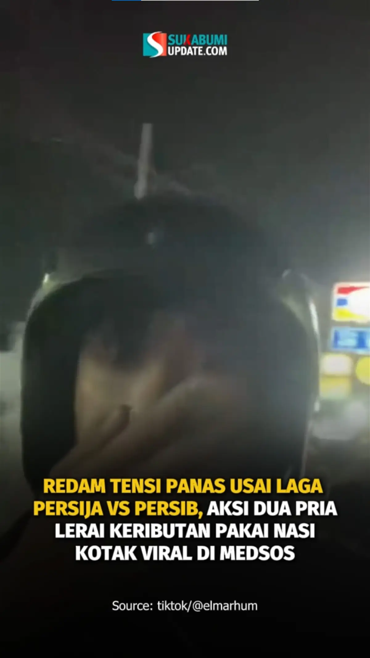 Redam Tensi Panas Usai Laga Persija vs Persib, Aksi Dua Pria Lerai Keributan Pakai Nasi Kotak Viral di Medsos
