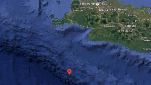 Gempa M 5.6 di laut bayah (Sumber: BMKG)