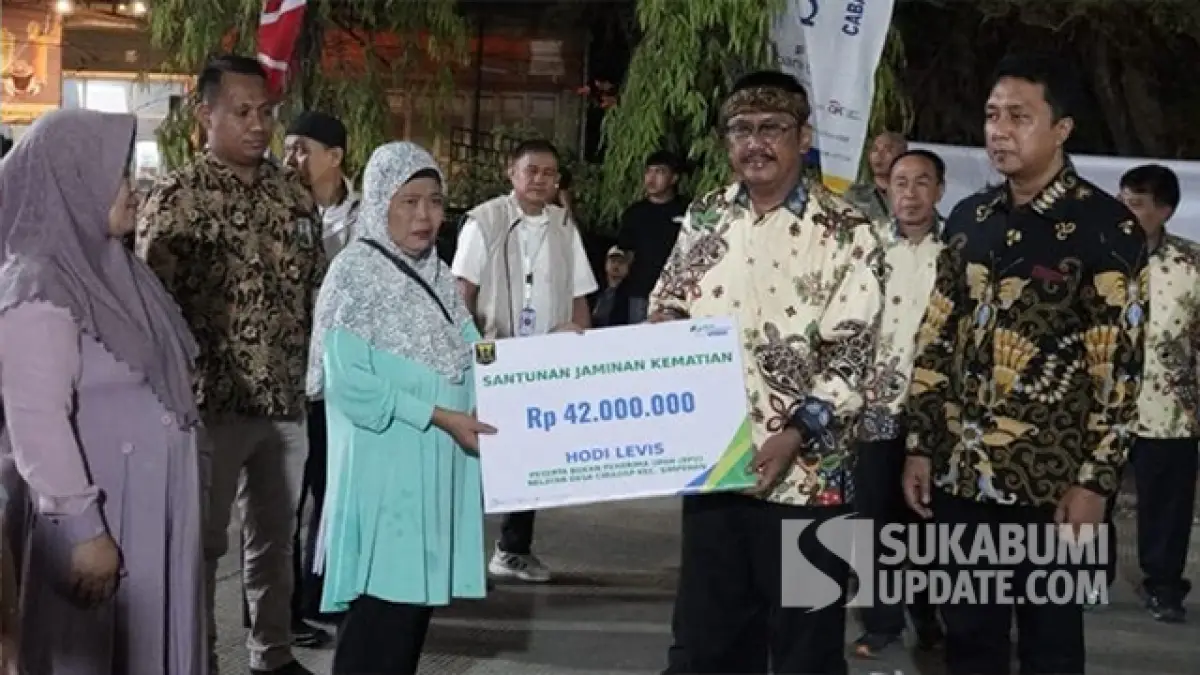 Momentum di Sukabumi Expo 2026, BPJS Ketenagakerjaan Serahkan Santunan Rp202 Juta