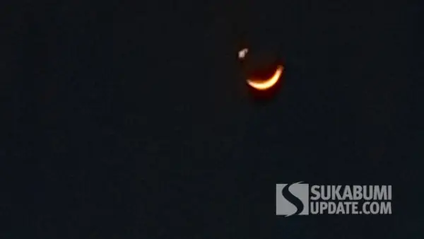 Fenomena Bulan dan Venus pada Senin 14 September 2026, hiasi langit Sukabumi. (Sumber : Sukabumiupdate.com).