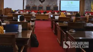 Hearing Komisi III DPRD Kota Sukabumi dengan BPKPD, Bappeda, Dinas Kesehatan, Dinas Sosial, BPJS Kesehatan, BPS. Selasa (15/9/2026). (Sumber: sukabumiupdate)