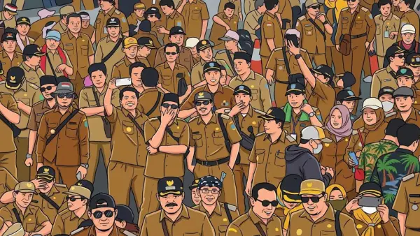 Ilustrasi kepala desa saat berkumpul | Foto : By Gemini