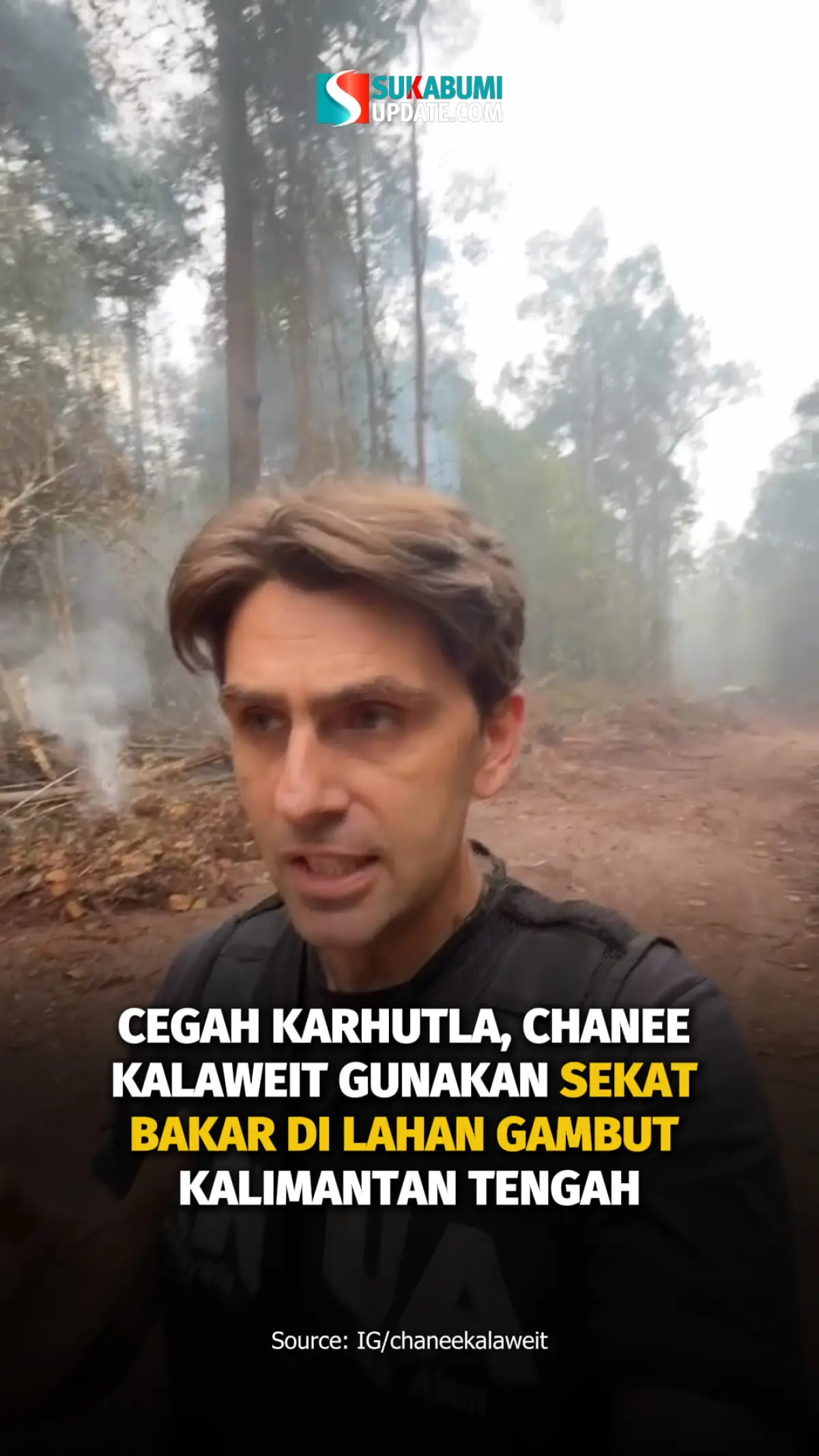 Cegah Karhutla, Chanee Kalaweit Gunakan Sekat Bakar di Lahan Gambut Kalimantan Tengah