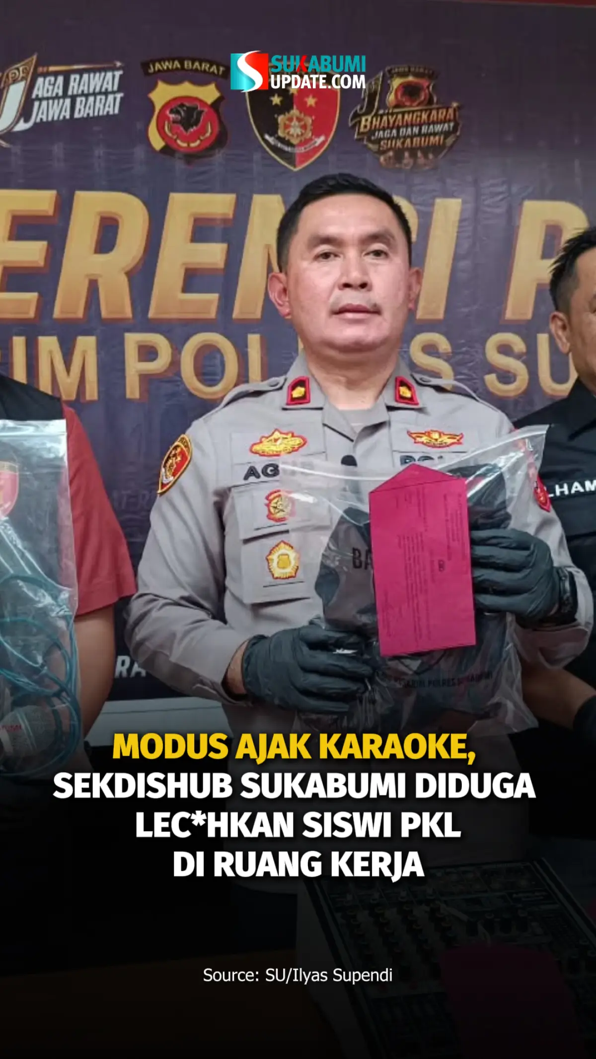 Modus Ajak Karaoke, Sekdishub Sukabumi Diduga Lec*hkan Siswi PKL di Ruang Kerja
