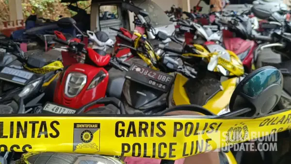Polres Sukabumi amankan 60 motor barang bukti kasus curanmor (Sumber: sukabumiupdate)