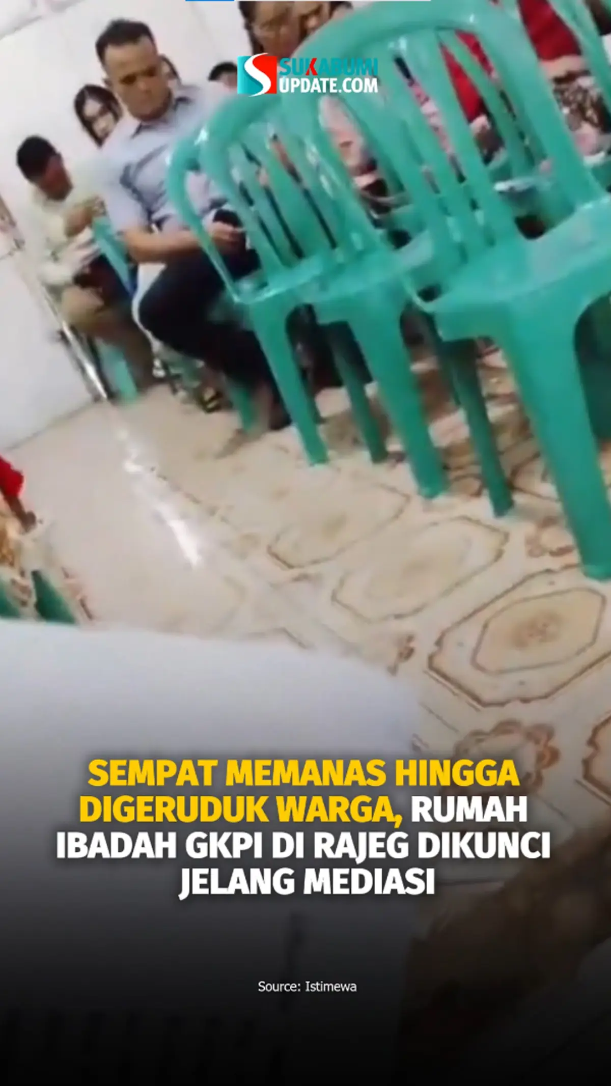 Sempat Memanas hingga Digeruduk Warga, Rumah Ibadah GKPI di Rajeg Dikunci Jelang Mediasi