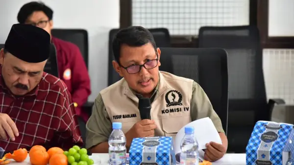 Anggota Komisi IV DPRD Provinsi Jawa Barat Fraksi PKS, Yusuf Maulana, saat kunjungan kerja ke Kabupaten Cianjur. | Foto: Istimewa