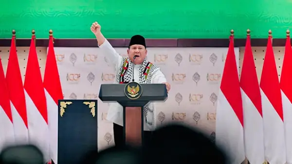 Presiden Prabowo Subianto saat peringatan 100 tahun Pondok Modern Darussalam Gontor, Ponorogo, Jawa Timur, pada pada Sabtu, 19 September 2026. (Sumber : Laman Presiden RI)