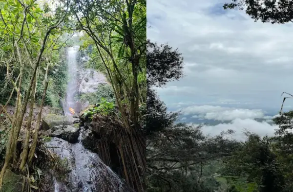 Curug Naga Biru, salah satu air terjun tertinggi yang ada di kawasan Sukamakmur atau Puncak Dua, Bogor. (Sumber : Gmaps)