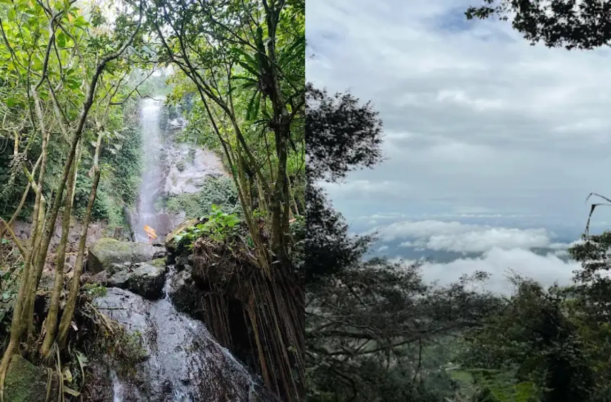 Curug Naga Biru, Air Terjun Tertinggi di Sukamakmur dengan Jalur Trekking Menantang
