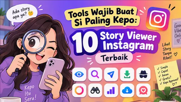 Ilustrasi - Mau kepoin story Instagram, yuk cek tools ini. (Sumber : AI/Copilot).