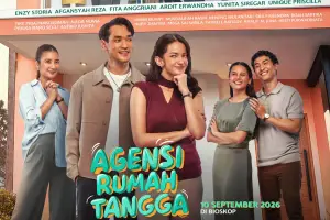 Lirik Lagu Langit Merah Muda Afgan, Soundtrack Film Agensi Rumah Tangga (Sumber : Instagram/@enzystoria)