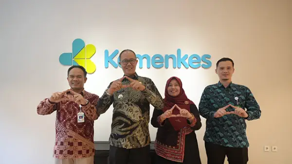 Wali Kota Sukabumi, Ayep Zaki saat mengunjungi Kemenkes RI, Rabu (24/9/2026). (Sumber : Istimewa.).