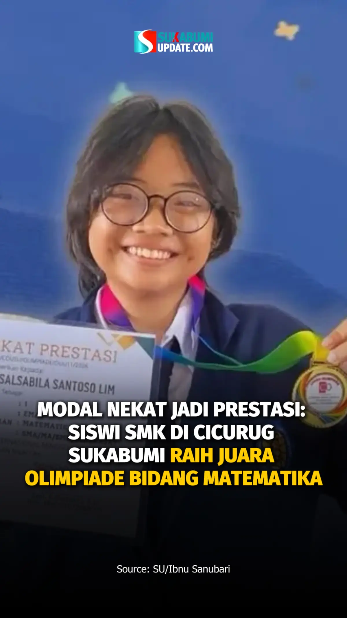 Modal Nekat Jadi Prestasi: Siswi SMK di Cicurug Sukabumi Raih Juara Olimpiade Bidang Matematika