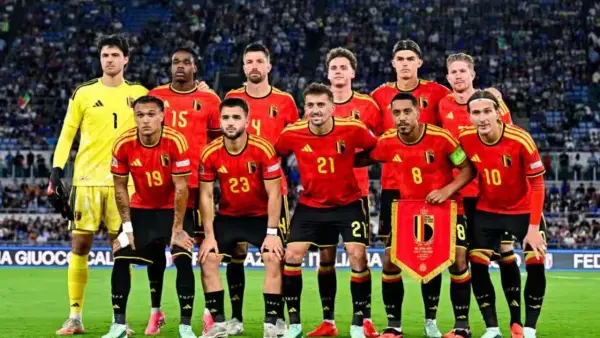 Starting line up Belgia menghadapi Italia di UEFA Nations League 2026/2027 (Sumber: web/rbfa.be)