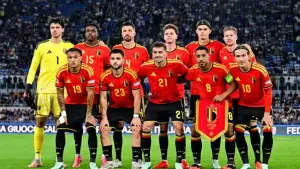 Starting line up Belgia menghadapi Italia di UEFA Nations League 2026/2027 (Sumber: web/rbfa.be)