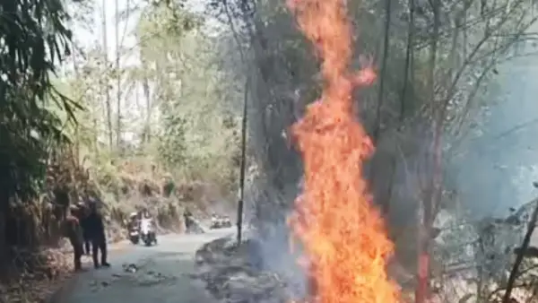 Karhutla di Cibadak Sukabumi, 26 September 2026 (Sumber: dok warga)