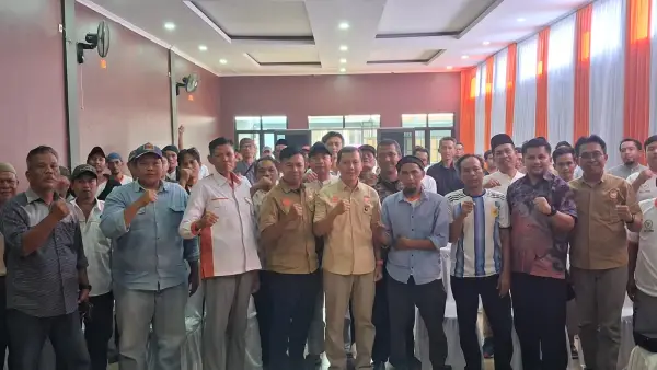 Anggota MPR RI drh Slamet menggelar sosialisasi Empat Pilar MPR RI di Desa Bojongsawah, Kecamatan Kebonpedes, Kabupaten Sukabumi, Kamis, 24 September 2026. | Foto: Istimewa