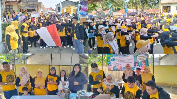 Peringatan Hari Jadi Kabupaten Sukabumi (HJKS) ke-156 tahun 2026 tingkat Kecamatan Waluran berlangsung meriah. (Sumber: sukabumiupdate)