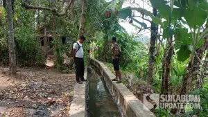 Kondisi DI Citepus di Kecamatan Palabuhanratu, Kabupaten Sukabumi. | Foto: Dinas PU Kabupaten Sukabumi