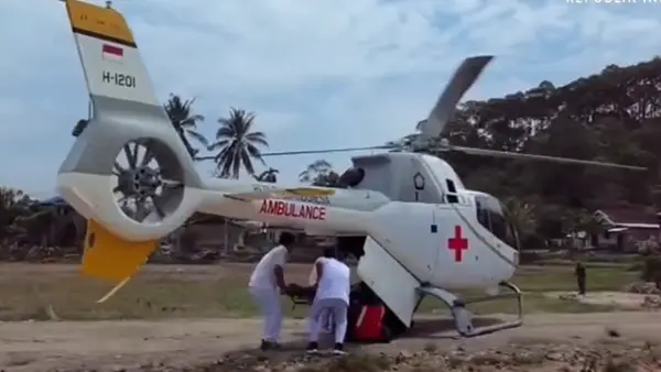 Ambulans Udara yang mulai di uji coba oleh Presiden Prabowo Subianto untuk jangkau akses layanan kesehatan. (Sumber : Sekretariat Kabinet).