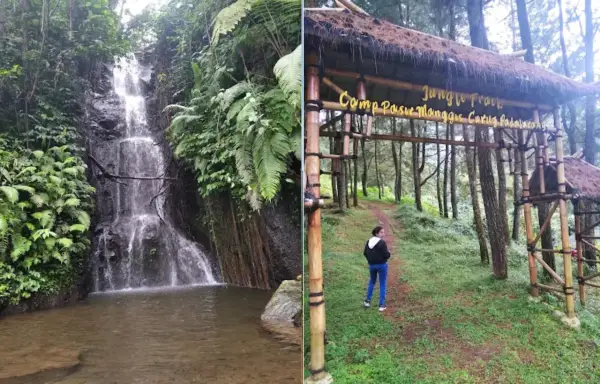 Curug Padalarang, salah satu air terjun eksotis yang tersembunyi di balik lebatnya hutan kaki Gunung Salak Bogor. (Sumber : Gmaps/Tomas Kolomaznik)
