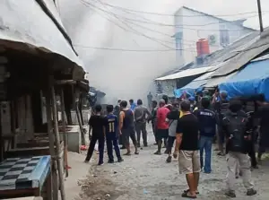 Kebakaran di Pasar Surade Kabupaten Sukabumi, 30 September 2026 (Sumber : Dok warga)