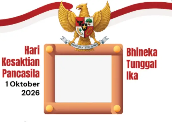 Contoh twibbon Hari Kesaktian Pancasila (Sumber : twibbonize.com)