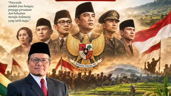 Kadistan Kabupaten Sukabumi Aep Majmudin tegaskan semangat gotong royong Pancasila jadi kunci perkuat ketahanan pangan dan kesejahteraan petani. (Sumber Foto: Dok. Distan)