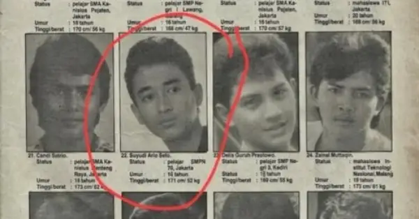 Suyudi Ario Seto saat menjadi salah satu semifinalis cover boy majalah tahun 1988. (Sumber : Instagram/@dj_donny)