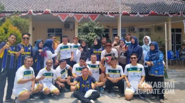 Tim bola voli DPMD Kabupaten Sukabumi. | Foto: Istimewa