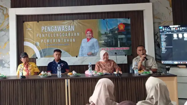 Pengawasan Anggota DPRD Provinsi, Lina Ruslinawati di Desa Cisarua, Kecamatan Sukaraja, Kabupaten Sukabumi pada Jumat (2/10/2026). (Sumber: Istimewa)