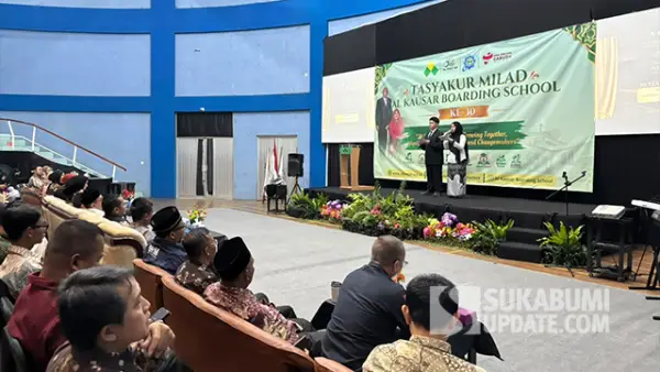 Tasyakur Milad ke-30 Tahun Al Kausar Boarding School, Sabtu (3/10/2026). (Sumber : Sukabumiupdate.com).